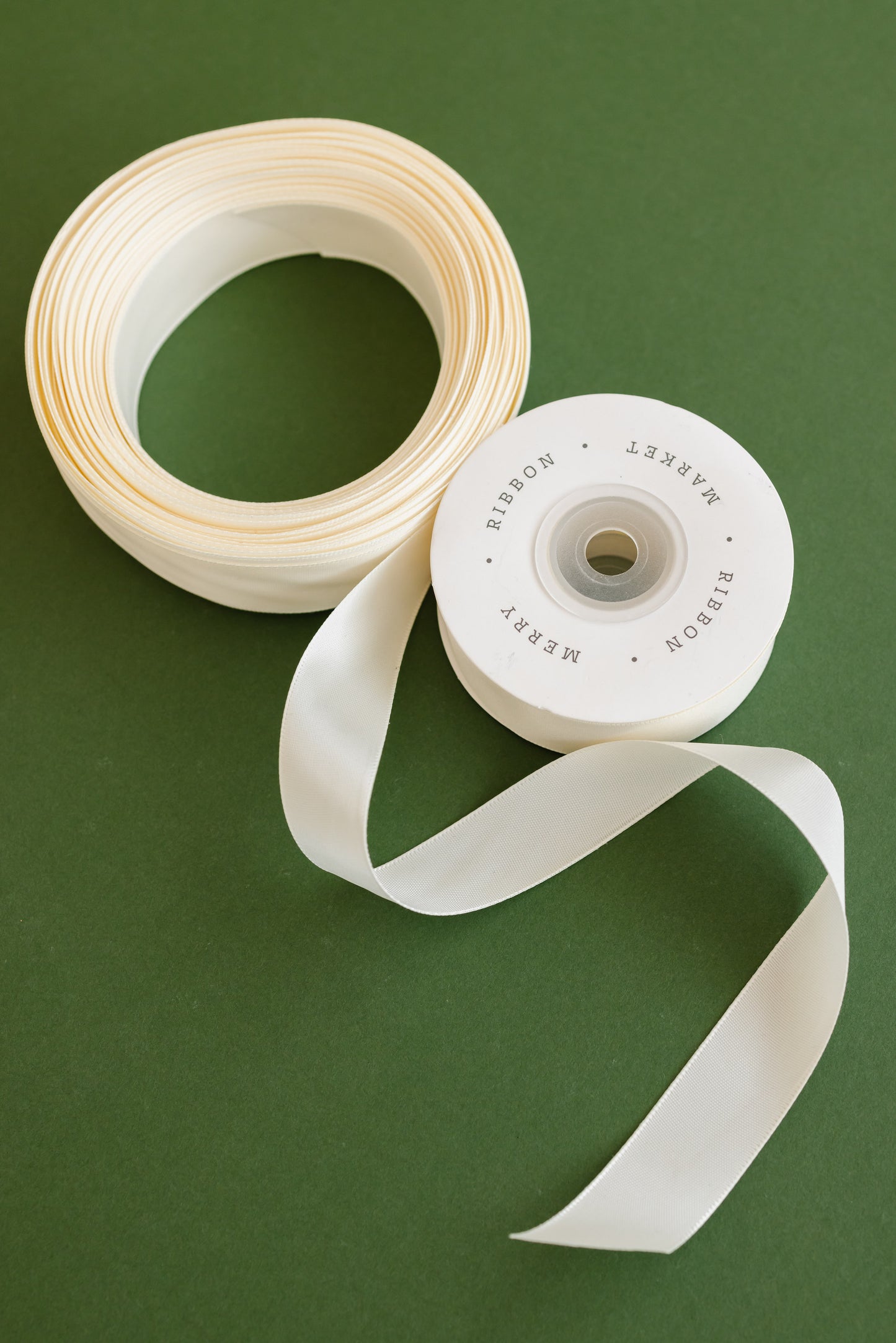 Cream Satin Ribbon