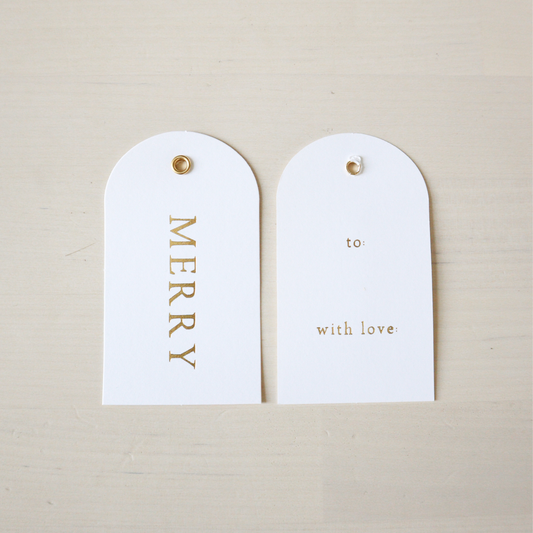 Letterpress Gift Tags.