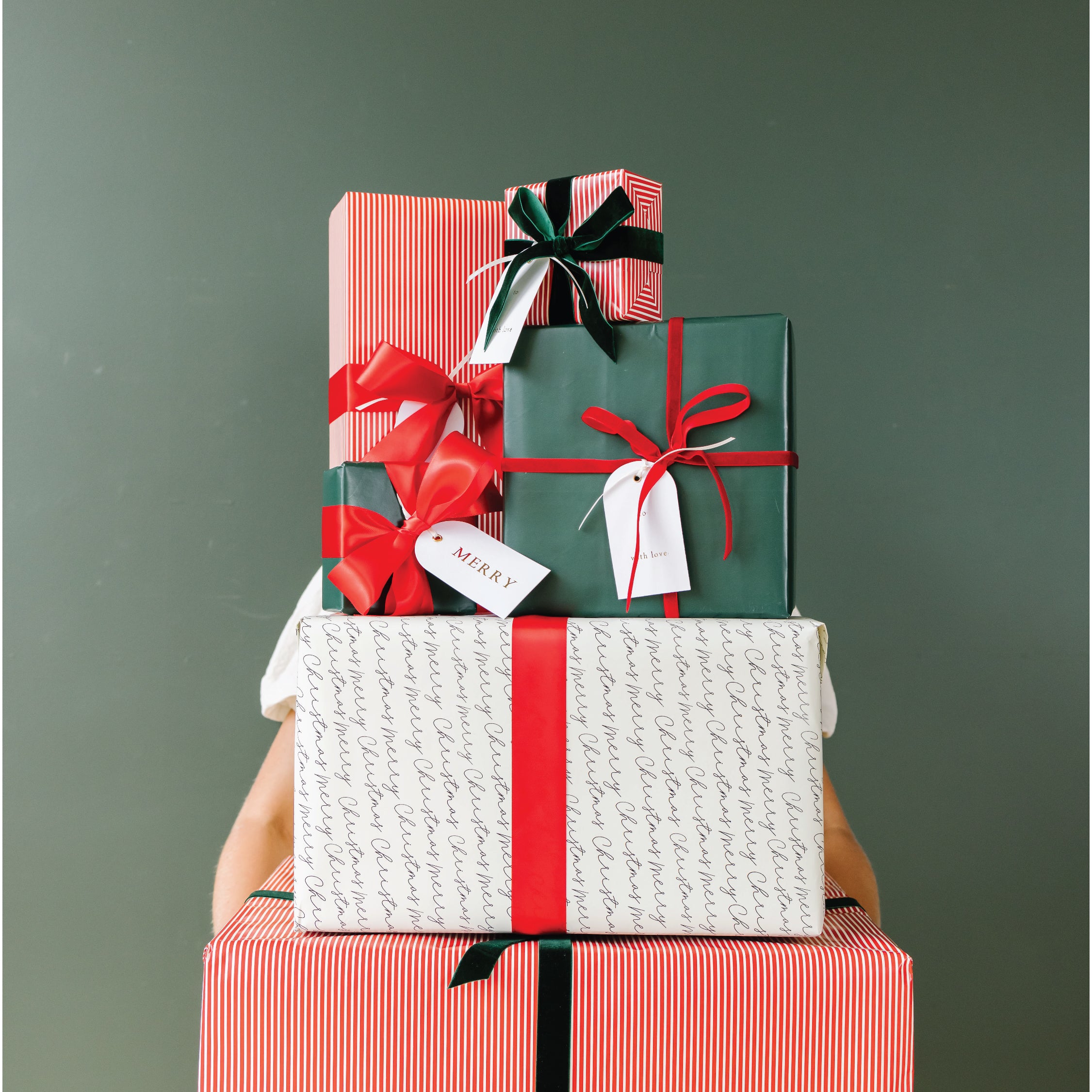 Red Christmas Gift Wrapping - Diana Elizabeth